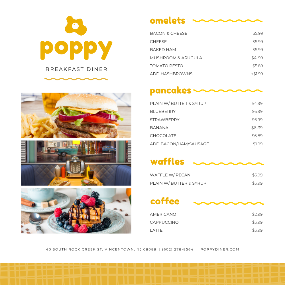Menu Poster